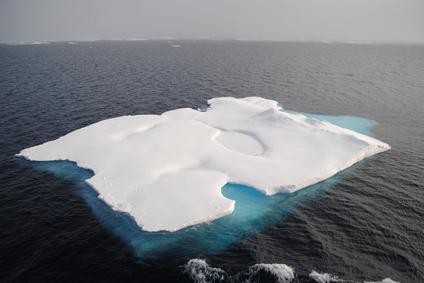 2015년 9월 북극해 취재당시 촬영했던 북극 해빙.[사진=정종오 기자]
