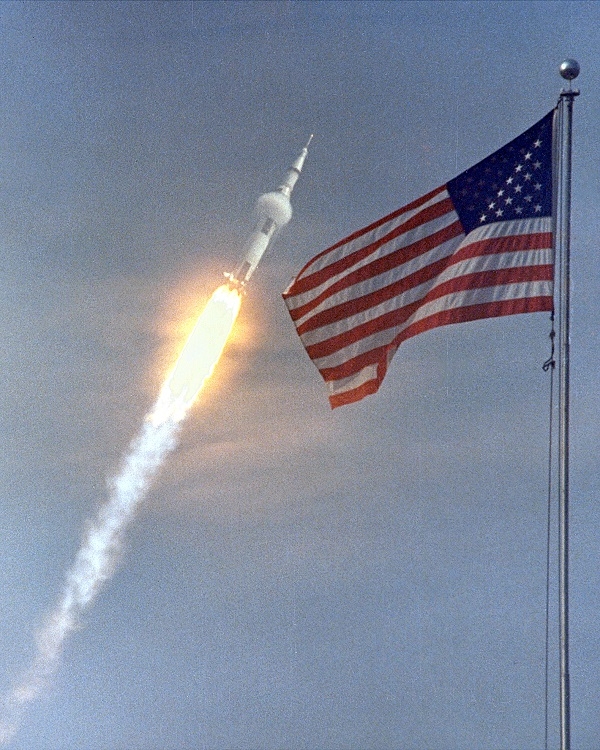 1969년 7월 16일 아폴로 11호가 발사됐다. 당시 아폴로 11호 달 착륙에는 수학이 큰 도움을 줬다.[사진=NASA]