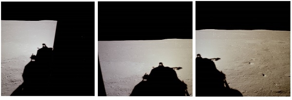 이글 호가 달에 착륙한 직후 찍은 달 지표면.[사진=NASA]