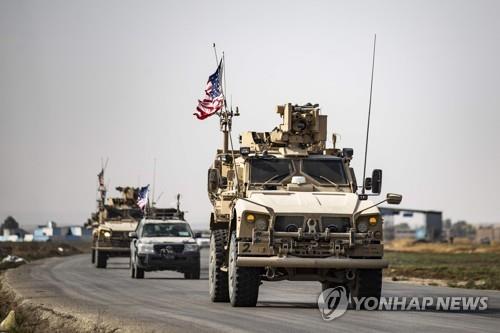 이라크로 이동중인 시리아 주둔 미군[AFP=연합]