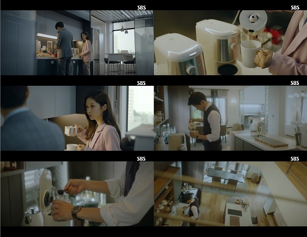 SBS 월화드라마 ‘VIP’에 등장한 비탄토니오 전자동 커피메이커 캡쳐