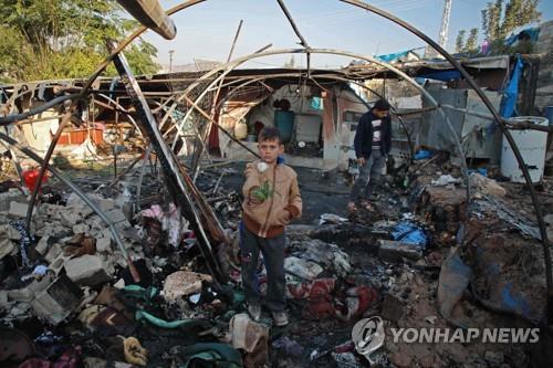 시리아 정부군·러시아군의 공격으로 파괴된 시리아 북서부 이들립 주(州)의 주택[AFP=연합뉴스]