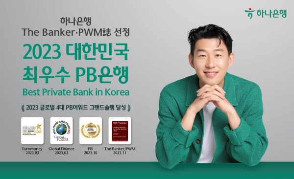하나은행, The Banker·PWM誌 선정 『2023 대한민국 최우수 PB은행상』 연속 수상.