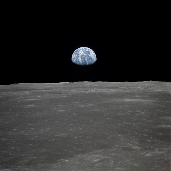 달에서 본 지구. 아폴로 11호에서 찍었다.[사진=NASA]