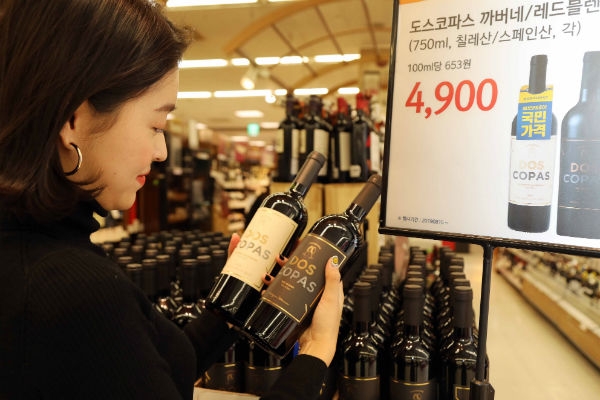 이마트가 판매하는 도스코파스 와인 사진.